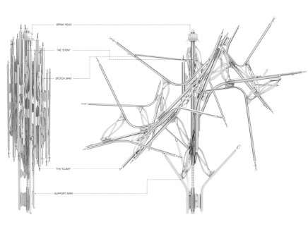 typological silk stretching a