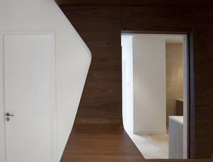 Detail photograph of Ground and First Floor bar area towards kitchen. Photo: Margotpolo Productions Ltd.