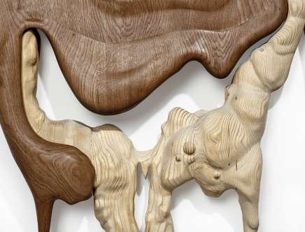 Duramen, polished oak on sanded fir. Bonsoir Paris.