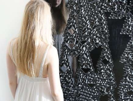 Schistose Mirror. Francis Bitonti Studio.