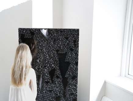 Schistose Mirror. Francis Bitonti Studio.