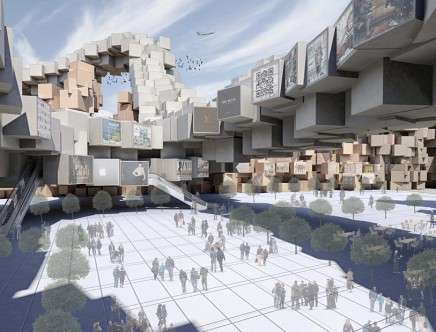 Organic City, living plaza.