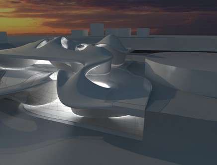 Graham BILLINGS, "Normative Fluidity." Render, exterior.