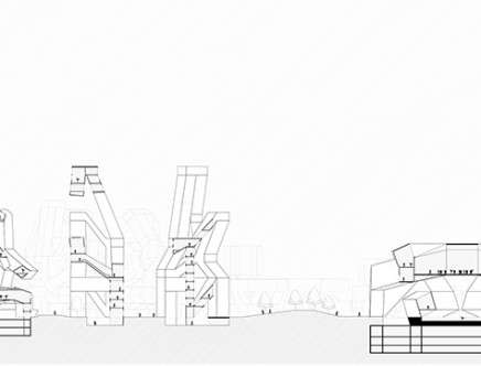 Jinming FENG, "Figural City." Section.