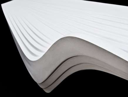 Zaha Hadid Design, LAB23 "Serac Bench." Photo: Jacopo SPILIMBERGO.