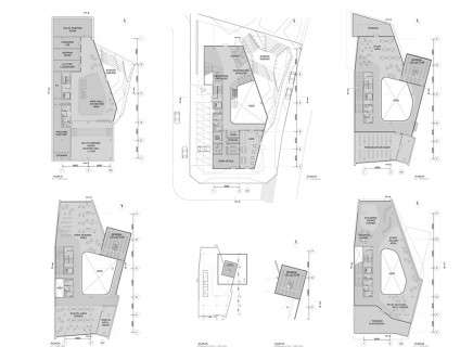 WAWRZEŃCZYK, COLOP MORALES, EASTER, & YAU, "Daegu Gosan Library." Plans
