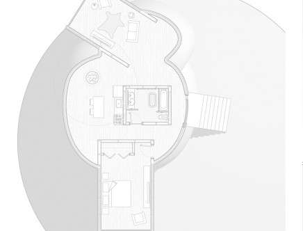 Jesus CORRAL, "Four Cabins." Plan.