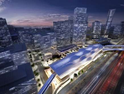 ZHA, "KAFD Metro Station." Aerial.
