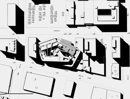 Spike LIU & Mark A. SANTA INES, "Eccentric Housing." Site plan.