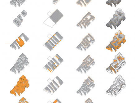 Jake HOLBROOK & Matt JONIEC, "Serpentine Village."  Axonometrics.