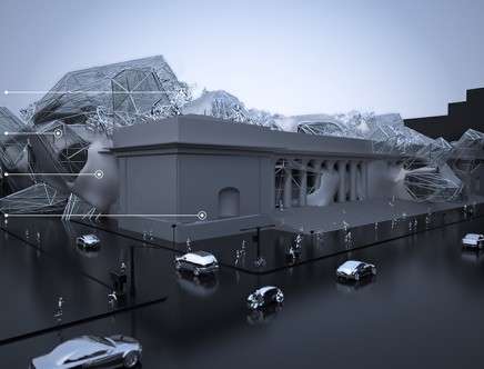 Will PYATT, "Gradient Geometries." Exterior rendering.