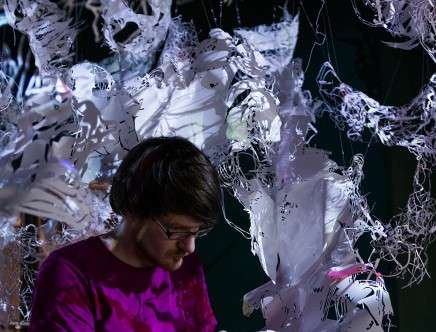 Robert SEIDEL, "Grapheme." Photo: Clara SAWATZKI.