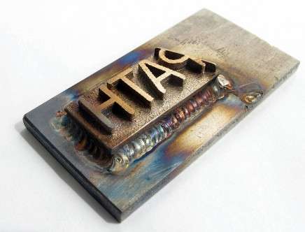 PATH, "(re)STOCK." 3-D printed stainless welded to mild steel.