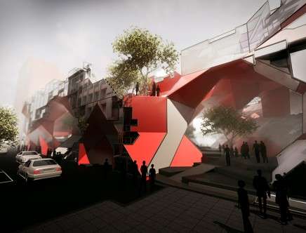 Cameron NEWNHAM, "Terrai[n]: The Speculative Campus." Street view.