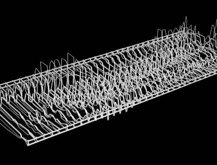 Chris NIELSON, site model. Fourth-year Undergraduate studio, SCI-Arc. Dwayne Oyler, instructor.