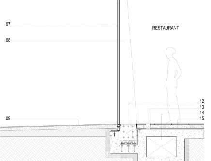 Zaha Hadid Architects, "Serpentine Sackler Gallery." Wall section.