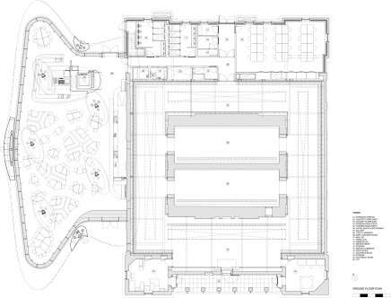 Zaha Hadid Architects, "Serpentine Sackler Gallery." Ground floor plan.