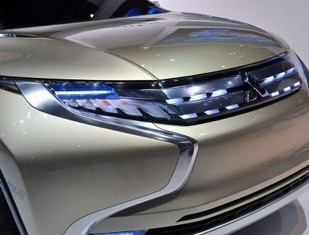 Mitsubishi Concept GR-HEV, front-end detail. Image © 2013 Drew PHILLIPS / AOL.