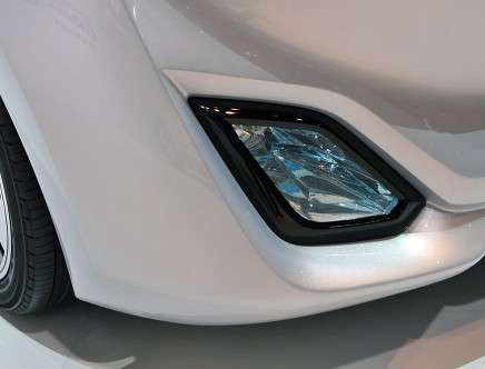 Mitsubishi Concept CA-MiEV, headlight detail. Image © 2013 Drew PHILLIPS / AOL.