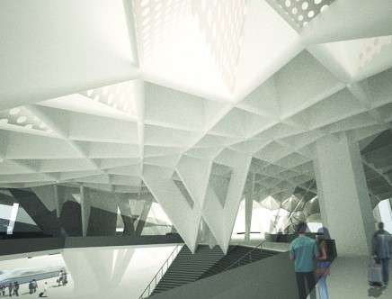 Todd SWANSON & Louie BOFILL, "Chicago Union Station." Interior rendering.