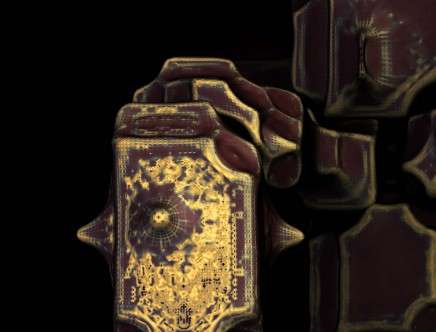 Stephen ANNETT & Grant TREWELLA, "Temple Of Atrophy." Detail.