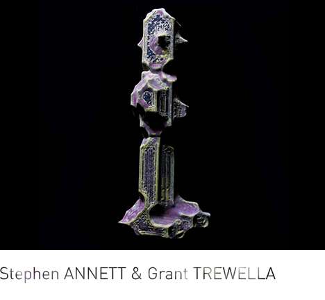 Stephen ANNETT & Grant TREWELLA, "Temple Of Atrophy." 3-D print.
