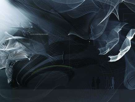 Francois MANGION & Shuchi AGARWAL, "Synaesthetic Museum." Light generated concept form.