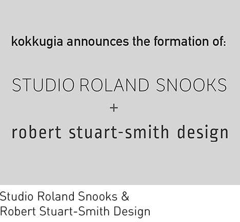 Studio Roland Snooks & Robert Stuart-Smith Design.