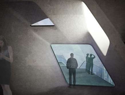 Nicholas AUGER, "XTAL-92." Interior rendering.