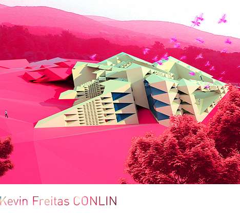 Kevin Freitas CONLIN, "VUG Museum and Artist Residency." Exterior rendering.
