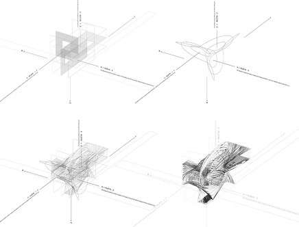 Pablo LORENZO-EIROA (Eiroa Architects), "House II version B." Cartopological diagrams.