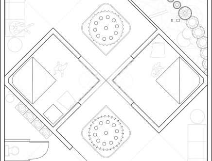 Jacob COMERCI, "A Chapel in Memphis, TN." Plan.
