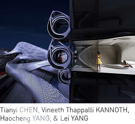 CHEN, KANNOTH, H. YANG, & L. YANG, "Project Lif[e]t." Section, at night.