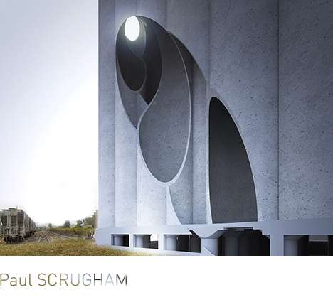 Paul SCRUGHAM, "Silo Breaking." Sundial rendering.