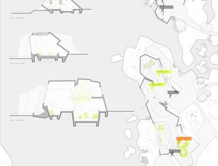 Justin HATTENDORF & Gillian SHAFFER, "The City and its Double." Plan; sections.