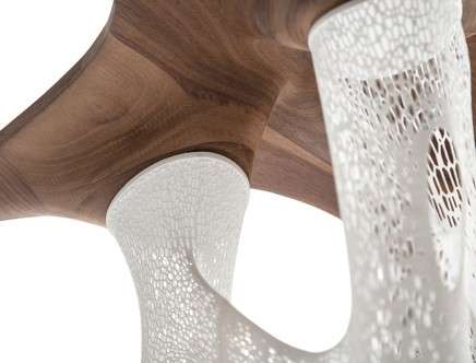 ALEK SA Studio (Aleksandrina RIZOVA), "Transitional Fields Table." Detail.