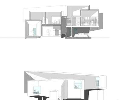 Lukasz BLONSKI, "Front is Back." Front elevation and section drawings; rear elevation and section drawings.