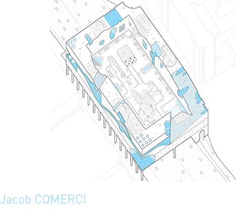 Jacob COMERCI, "Housing in Tyson's Corner, VA." Axonometric.