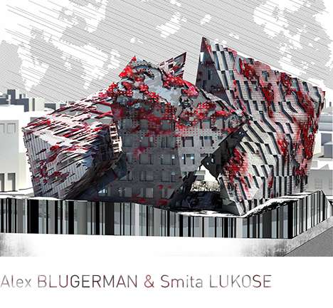 Alex BLUGERMAN & Smita LUKOSE, "Withdrawn." Rendering, perspective.