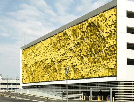 Rob LEY, "May/September: Eskenazi Hospital Parking Structure Facade."