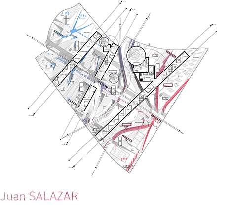 Juan SALAZAR, "The Map Is Not The Territory." Floor plan.
