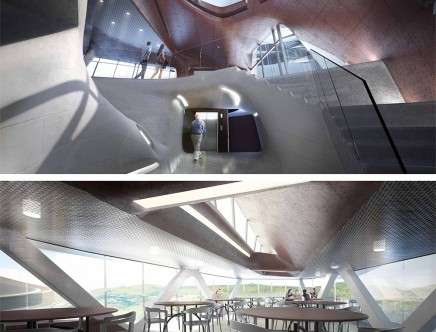 Zach GRZYBOWSKI, Maria NIKOLOVSKI, & Danica SELEM, "Objectified Field." Interior renderings.