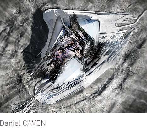 Daniel CAVEN, "Anamorphic Carcases." Bird's-eye rendering.