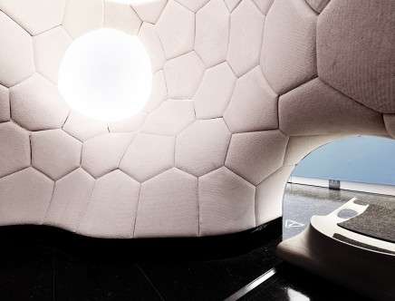 Matter Design & Quarra Stone, "Round Room." Interior.