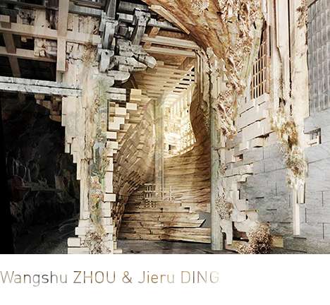 Wangshu ZHOU & Jieru DING, "Resourceful Fallibility." Interior rendering.