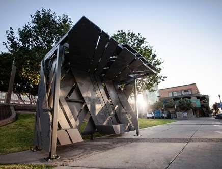 Asteriskos Design + Fabrication, "Memorial Transit Shelter."
