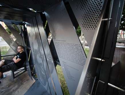 Asteriskos Design + Fabrication, "Memorial Transit Shelter."