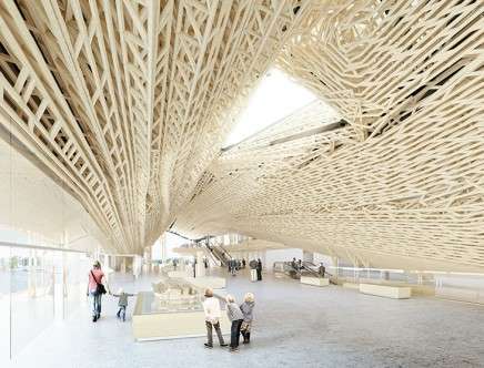 Gilles RETSIN, "Guggenheim Helsinki." Interior perspective, rendering.