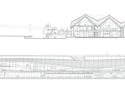 Gilles RETSIN, "Guggenheim Helsinki." Sections.