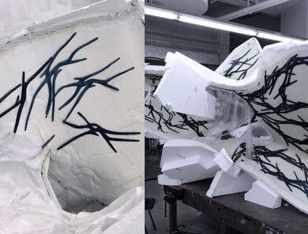 Kokkugia / Roland SNOOKS, "Composite Swarm." Details. Photo © Kokkugia / Roland SNOOKS.